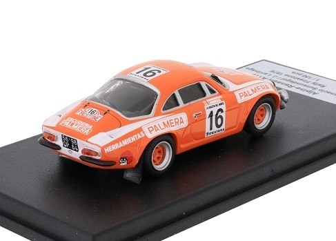 Coche miniatura Alpine A110 1/43 Trofeu Renault No.2 Rally du Mont Blanc 1976 Coche miniatura Alpine A110 1/43 Trofeu Renault No.2 Rally du Mont Blanc 1976