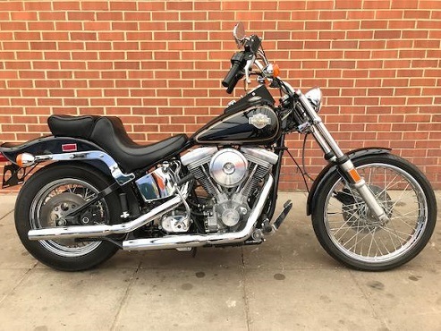 1/18 ハーレーダビッドソン ソフテイル 黒 ブラック Maisto Harley