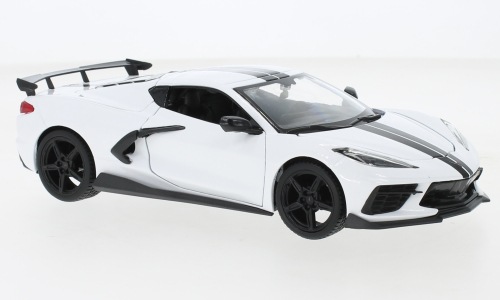 1/24 シボレー シヴォレー コルベット スティングレー 白 Maisto