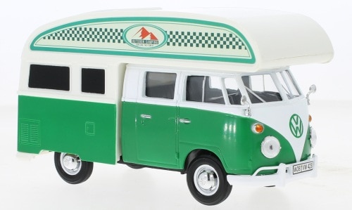 1/24 ե륯 ɥ ԥ Motormax VW T1 DoKa Camper white green Outdoor Camping 1:24 񥵥80