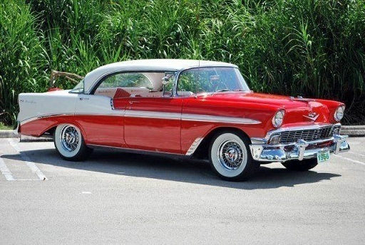 1/24 シボレー シヴォレー ベルエアー 赤 白 WhiteBox Chevrolet