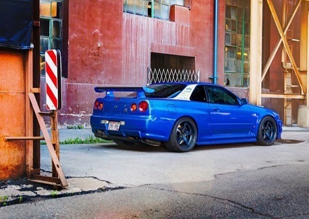 1/24 日産 スカイライン GTR 青 ブルー Welly Nissan Skyline GT