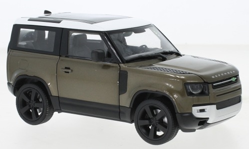 1/24 ランドローバー ディフェンダー ブラウン 茶色 Welly Land Rover