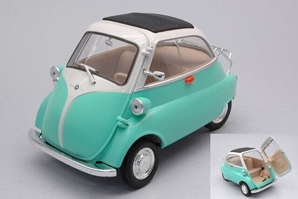 1/18 BMWイセッタ ライトグリーン ＆ モーリスミニクーパー 2台セット Amazon | WELLY 1/18 BMW イセッタ ライトグリーン 完成品