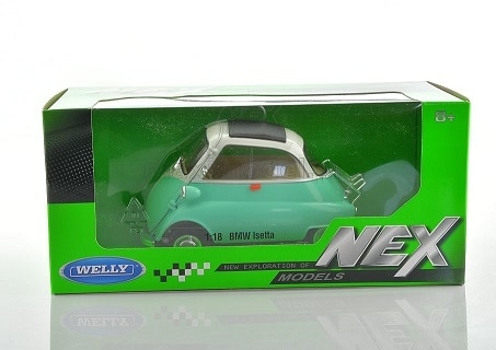 1/18 BMWイセッタ ライトグリーン ＆ モーリスミニクーパー 2台セット 1/18 BMWイセッタ ライトグリーン ＆ モーリスミニクーパー 2台