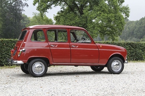 1/76 ルノー キャトル 赤 レッド Oxford Renault 4 red 1:76