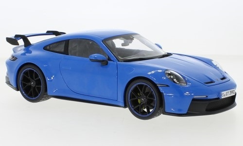 1/18 ポルシェ ブルー 青 Porsche 911 992 GT3 blue Maisto 1:18 梱包