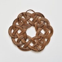 渡部萌 あけび蔓 長方敷 鍋敷き 渡部萌 あけび蔓 長方敷 鍋敷き 渡部萌 あけび蔓 長方敷 鍋敷き