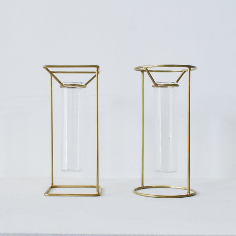 PIKE STAND BRASS VASE