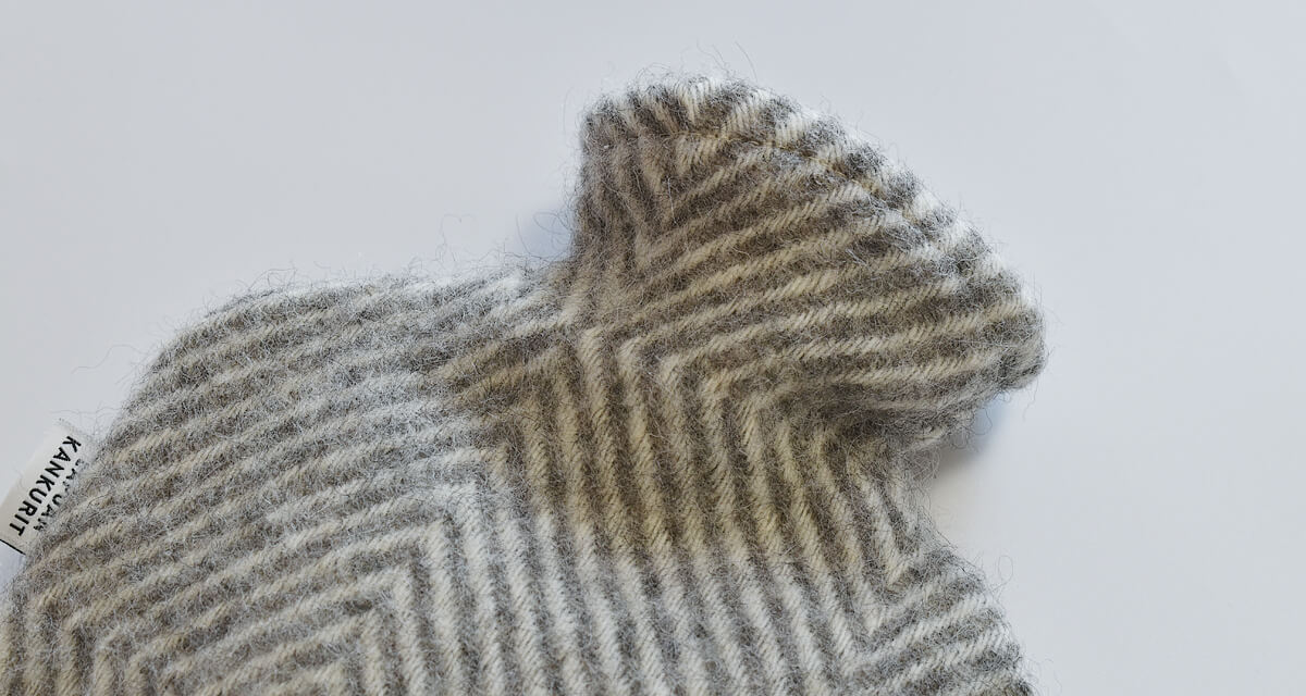 1回使用 Lapuan Kankurit MARIA ウール湯たんぽ 幾何学模様