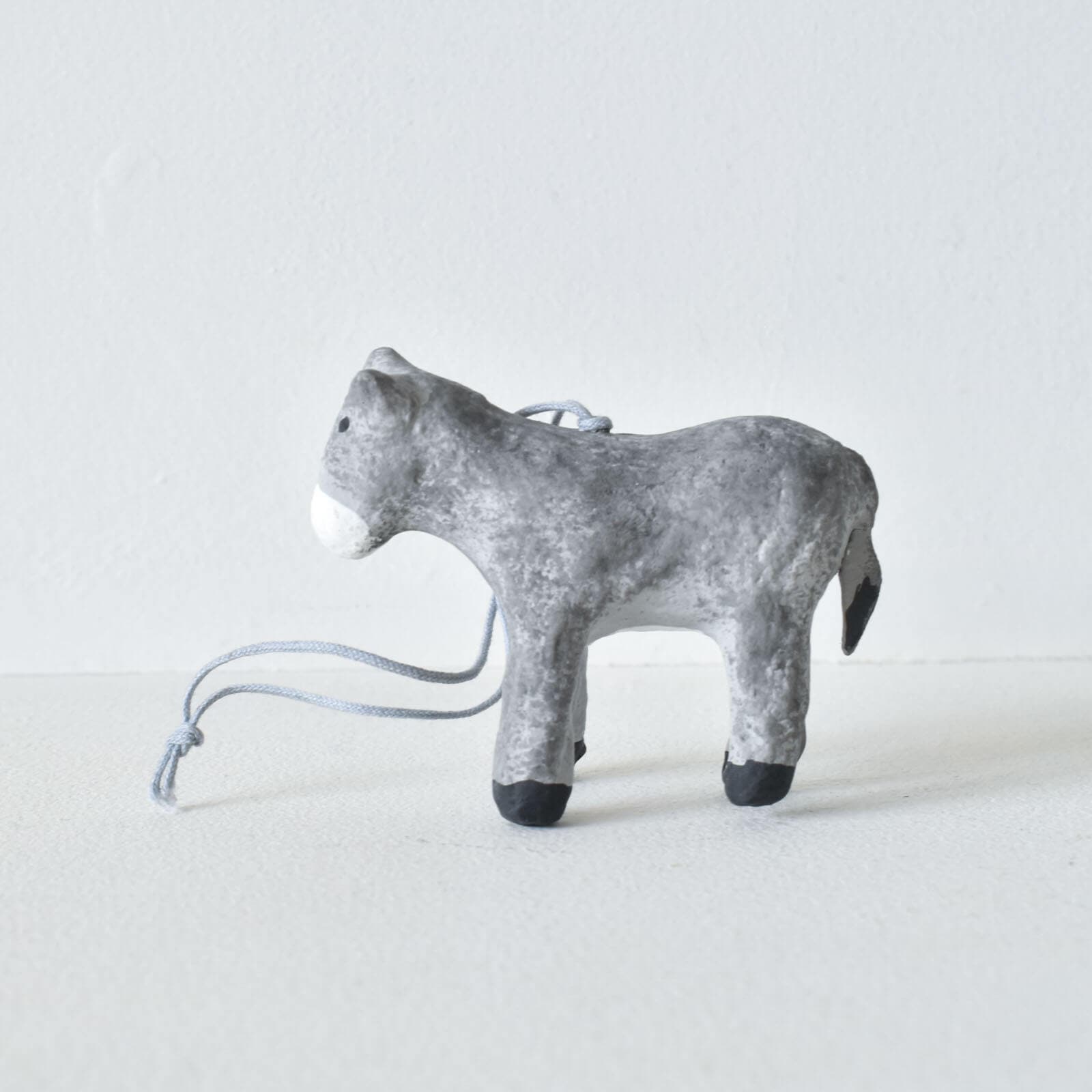 ペーパーマッシュオーナメント / ロバ / fog linen work｜CATAWARA