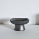BLACK POTTERY SOAP DISH