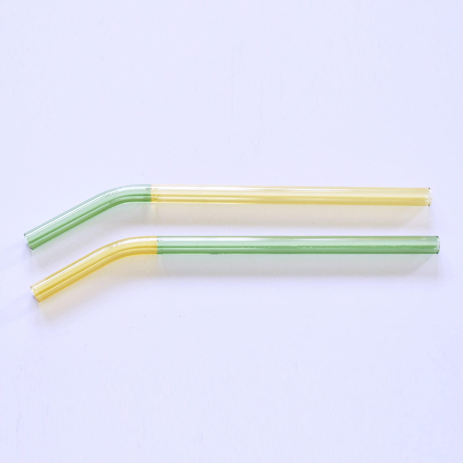 TWO TONE GLASS STRAW