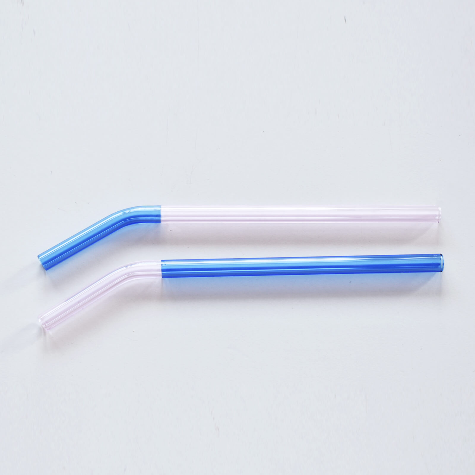 TWO TONE GLASS STRAW