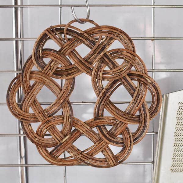 渡部萌 あけび蔓 長方敷 鍋敷き 渡部萌さんのあけびの鍋敷、ポット敷｜CATAWARA（カタワラ）