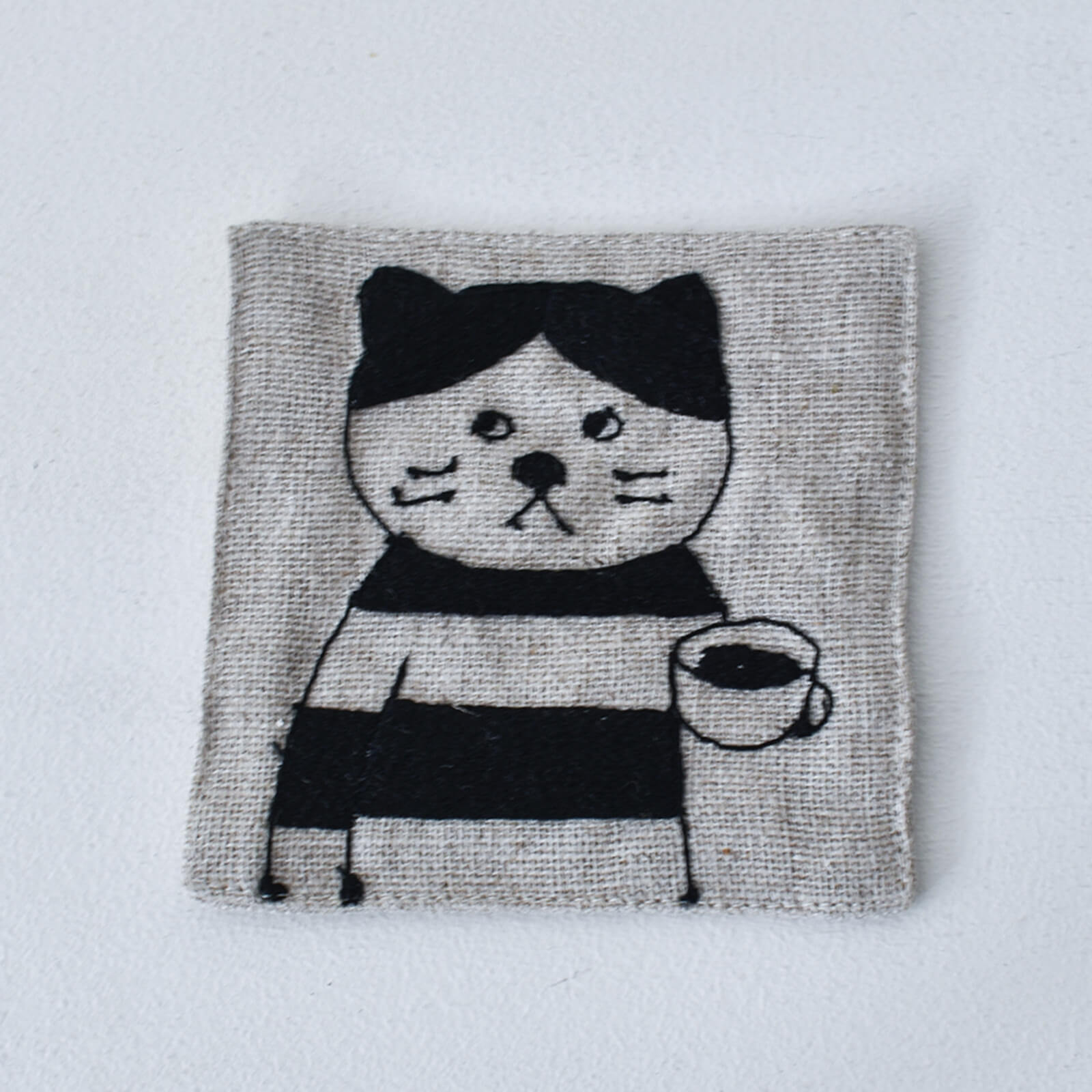 リネンの刺繍コースター / 菅原しおん・倉敷意匠｜CATAWARA（カタワラ）