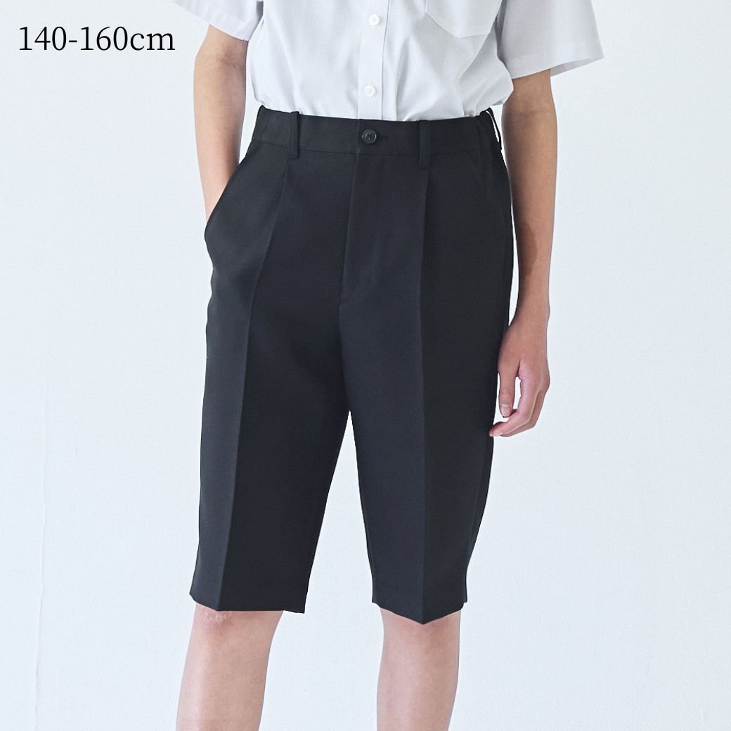 ワンタックハーフパンツ 140 150 160cm(8895-5602)