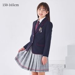 【SALE35％OFF】パイピングジャケットスクールスーツ 150 160 165cm (4901-2597/2471-2555) CHOPINblue/ショパンブルー