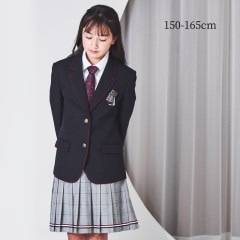 【SALE35％OFF】パイピングジャケットスクールスーツ 150 160 165cm (4901-2597/2471-2555) CHOPINblue/ショパンブルー
