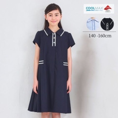 【SUMMERセール30％OFF】【ジュニア】COOLMAXラインワンピース 140 150 160cm (2536-7521) CHOPINblue/ショパンブルー