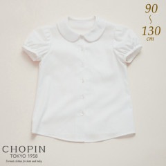 丸襟半袖ピケブラウス 90 100 110 120 130cm(8193-2305)