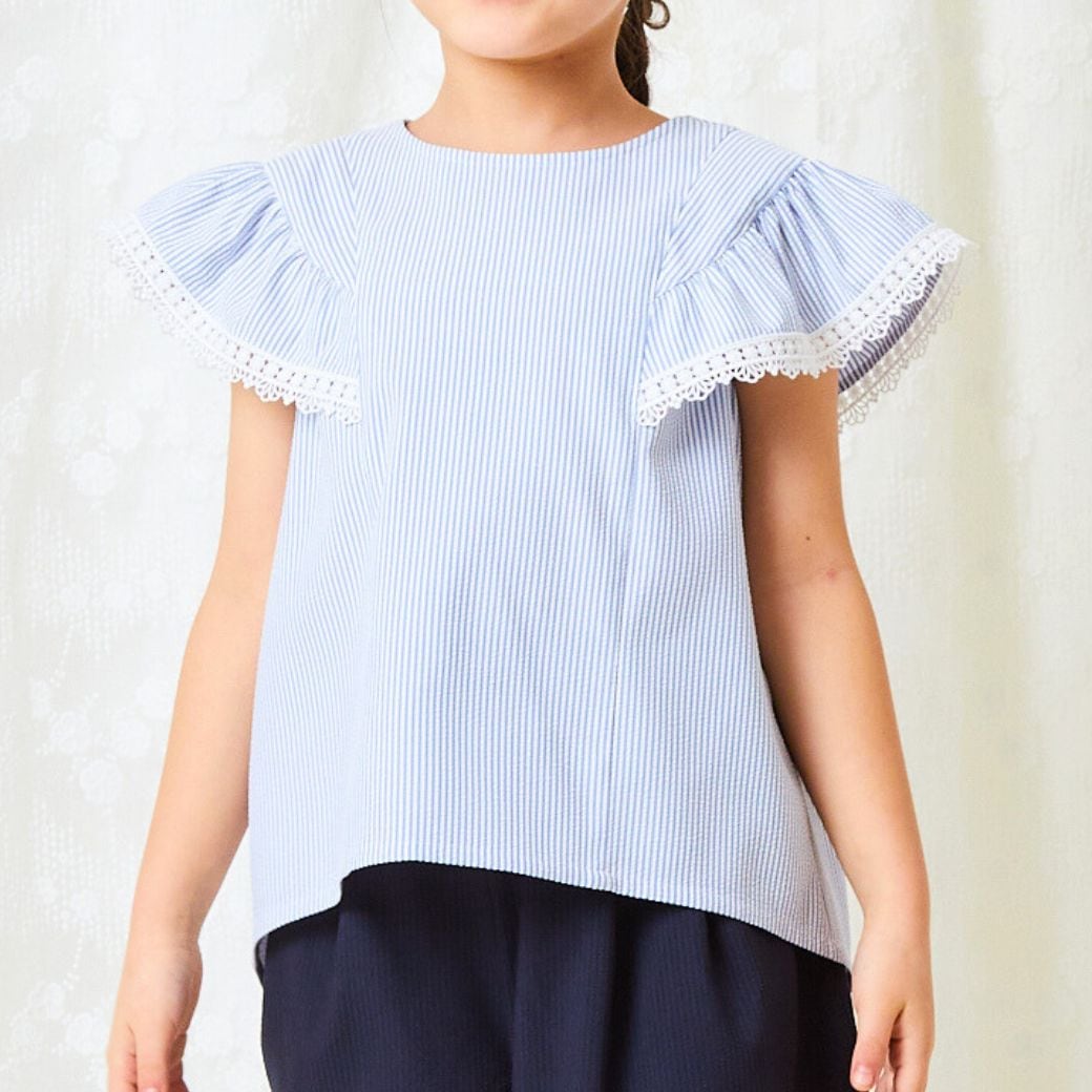【SALE50%OFF】COOLMAX ブラウス 110 120 130cm (2433-7359) CHOPINblue/ショパンブルー