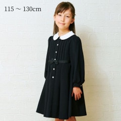 NEW【セール20％OFF】白襟タックワンピース 115 120 130cm（8306-8307）