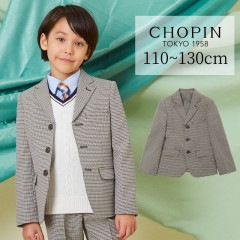 ＜セール30％OFF＞【セットアップ可能】チェック柄ジャケット 110 120 130cm (2372-5455) CHOPINblue/ショパン ブルー