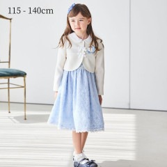 オーガンジーフロントリボンアンサンブルスーツ 115 120 130 140cm (8501-7306) CHOPIN/ショパン