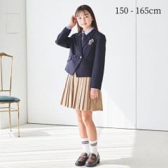 ネイビーショートブレザースーツ 150 160 165cm (8471-2502) CHOPIN/ショパン　【PREMIUMライン】