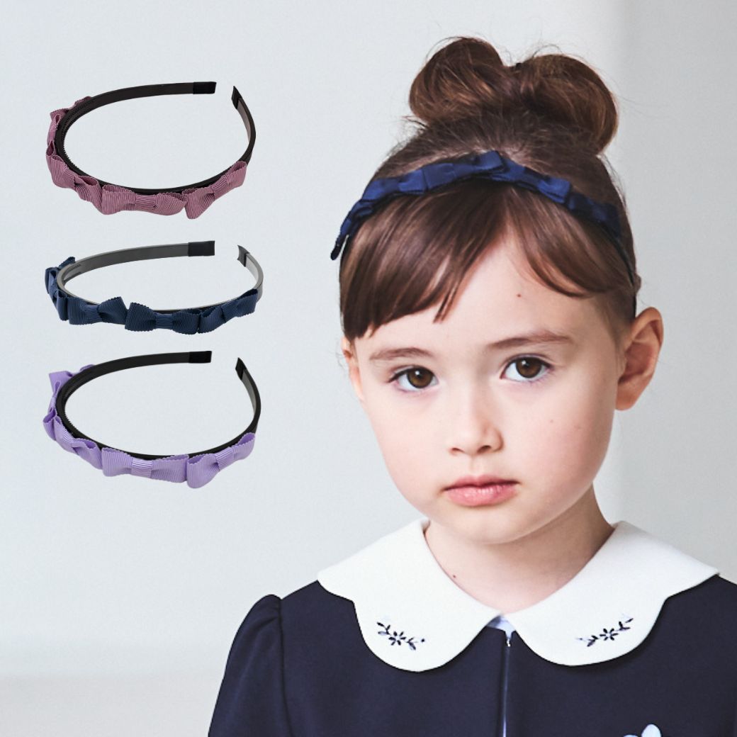 ミニリボンカチューシャ (2590-0049) CHOPIN blue/ショパン ブルー