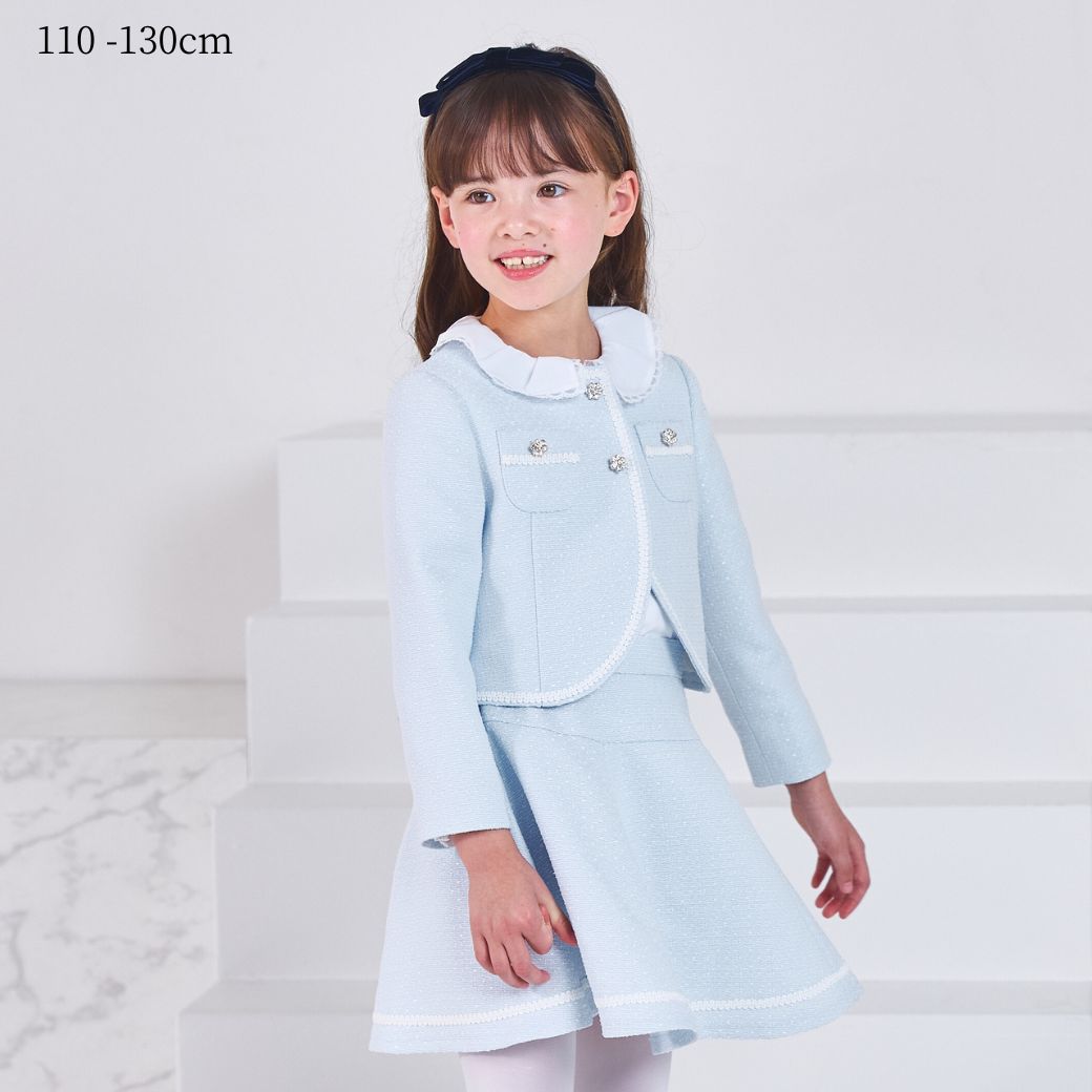 ショパン　子供用フォーマルドレス　3点セット CHOPIN 【キッズスーツ3点SET】ショパン ホワイトベージュ