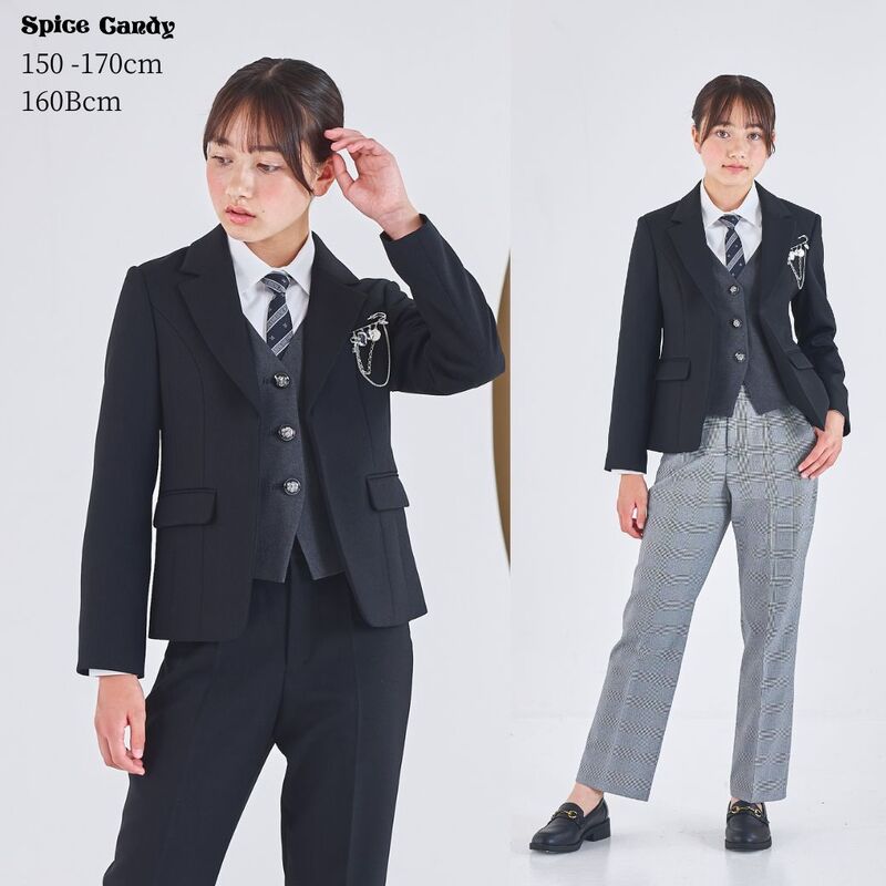 ショパン　フォーマルセット セール40％OFF】ジレスーツセット 150 160 165cm (8401-2504