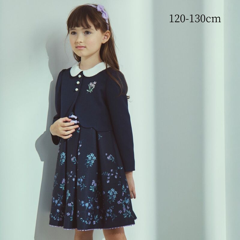 【先行予約/1月下旬入荷予定】ボタニカルプリントアンサンブル 120 130cm (8601-7305)CHOPIN/ショパン 【PREMIUMライン】