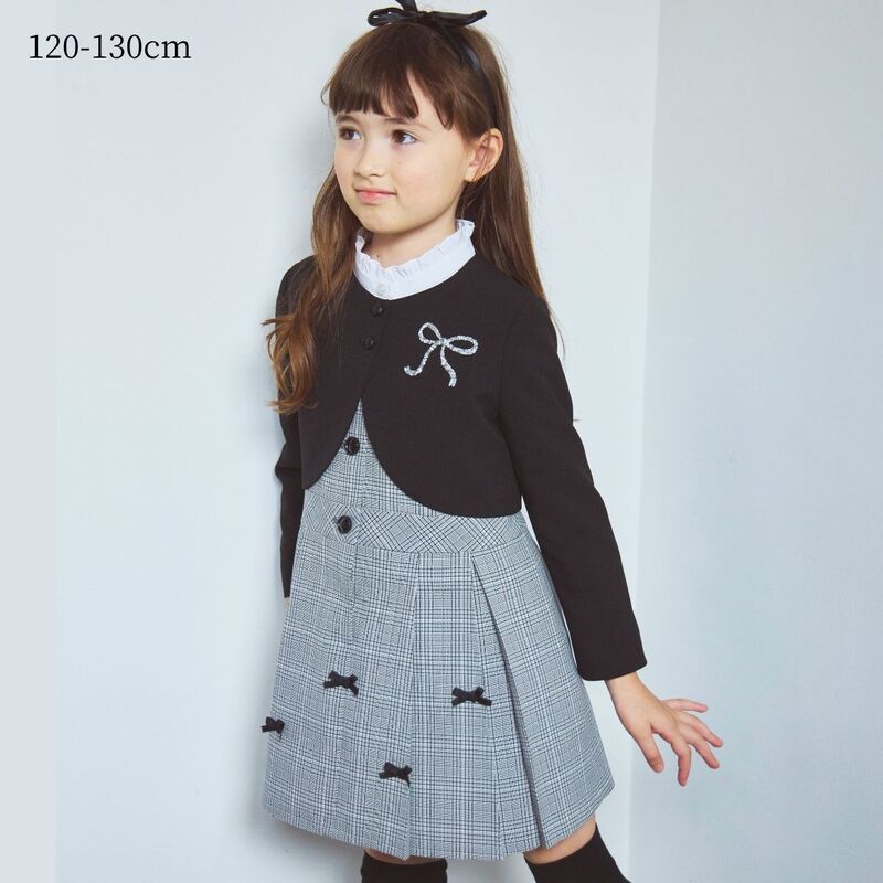 【先行予約/1月下旬入荷予定】モノトーンミニマムガーリーセットアップ 120 130cm (2601-7321) CHOPINblue/ショパンブルー