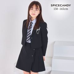 【ジュニア】ショートジャケットラップキュロットスーツ 150 160 165cm (9601-2550) SPICECANDY/スパイスキャンディー