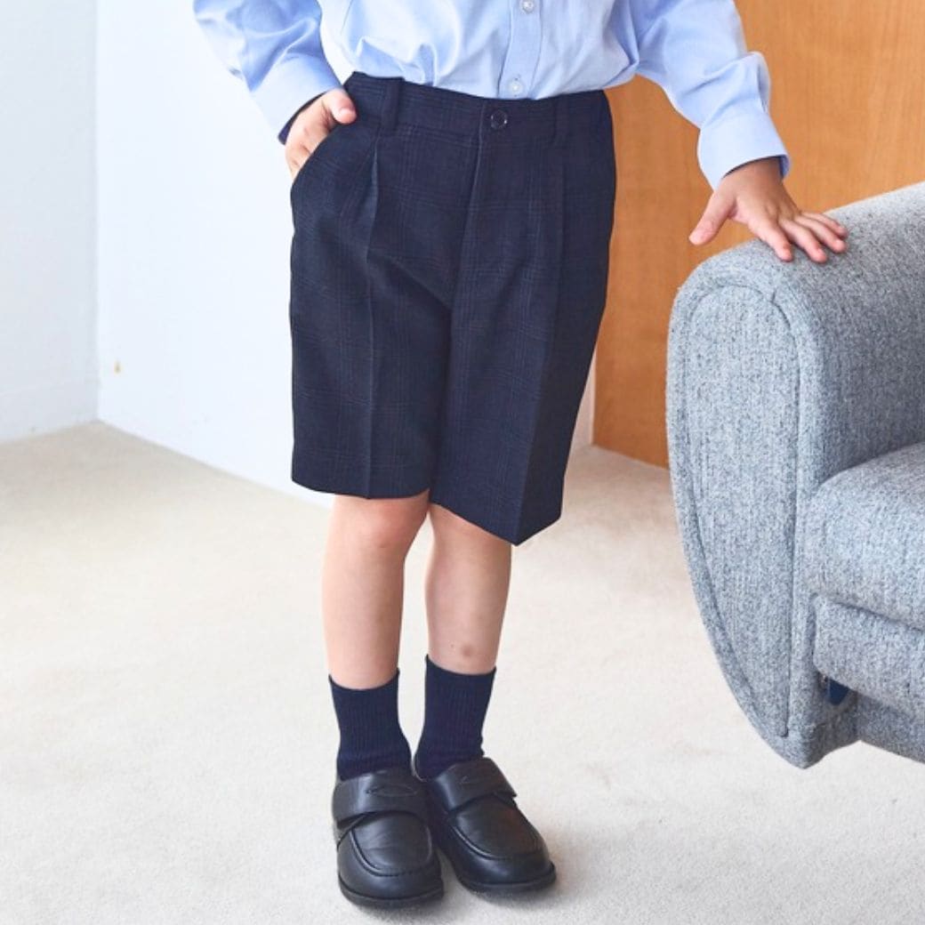 【WEB限定】ベーシックハーフパンツ 100 110 120 130cm (2435-5402) CHOPINblue/ショパンブルー