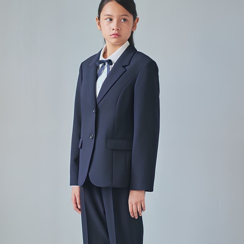 新作／近日入荷】【WEB限定】中学受験ロングパンツスーツセット 140