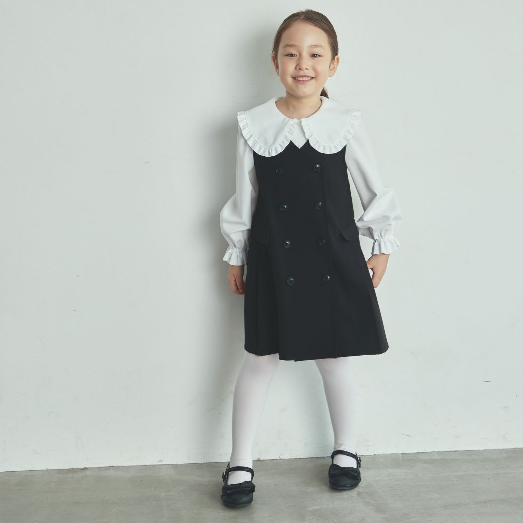 【大人気/再入荷】ビッグカラーブラウス 110 120 130 140cm (2473-7348) CHOPINblue/ショパン ブルー