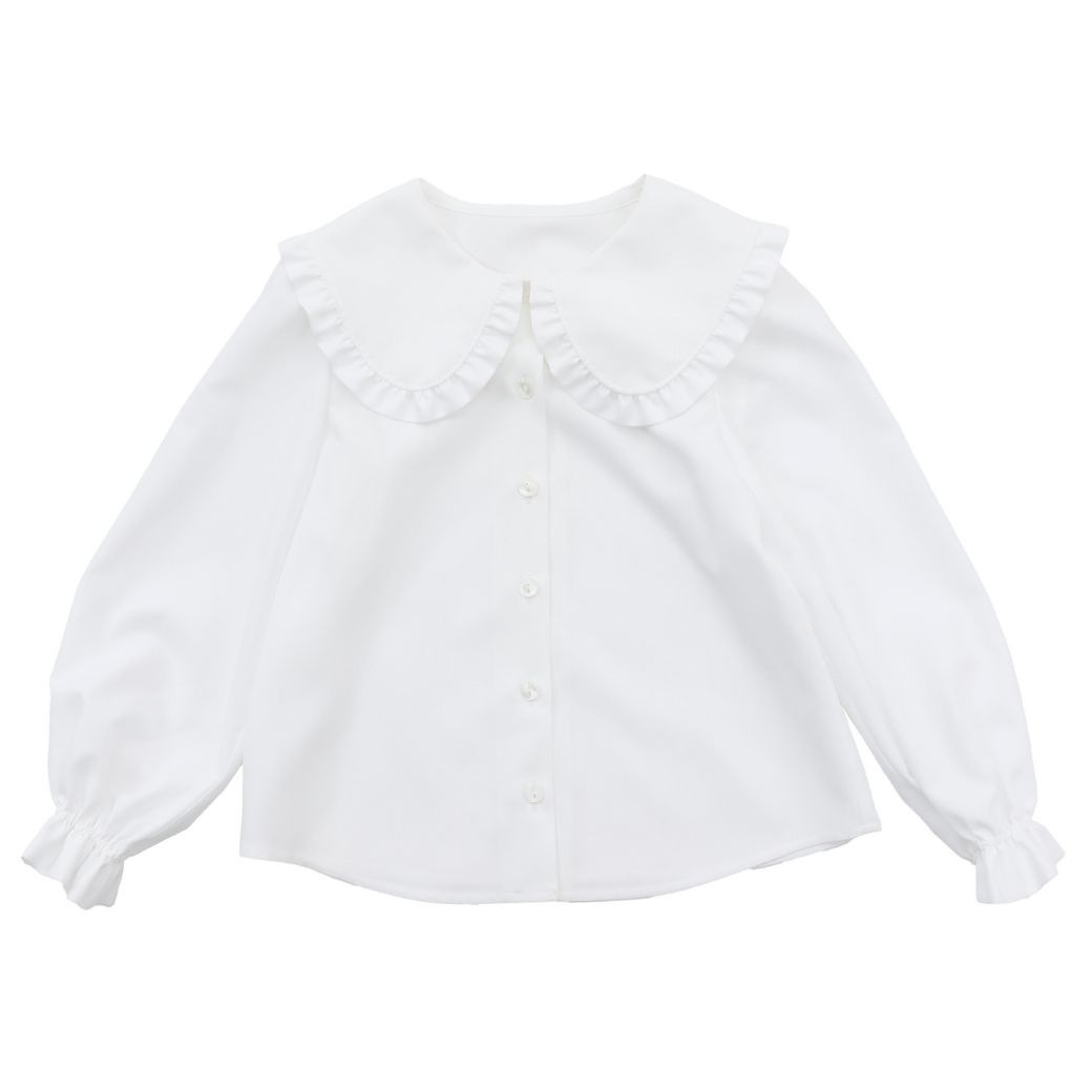 【大人気/再入荷】ビッグカラーブラウス 110 120 130 140cm (2473-7348) CHOPINblue/ショパン ブルー