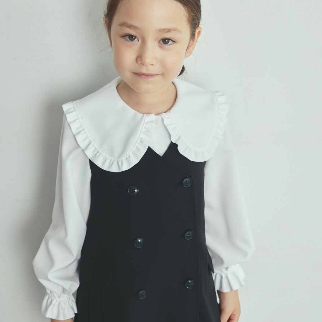 【大人気/再入荷】ビッグカラーブラウス 110 120 130 140cm (2473-7348) CHOPINblue/ショパン ブルー