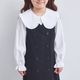 ビッグカラーブラウス 110 120 130 140cm (2473-7348) CHOPINblue/ショパン ブルー