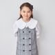 ビッグカラーブラウス 110 120 130 140cm (2473-7348) CHOPINblue/ショパン ブルー