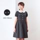 【ジュニア】ダークチェックワンピース 140 150cm (2636-7546) CHOPIN blue/ショパンブルー