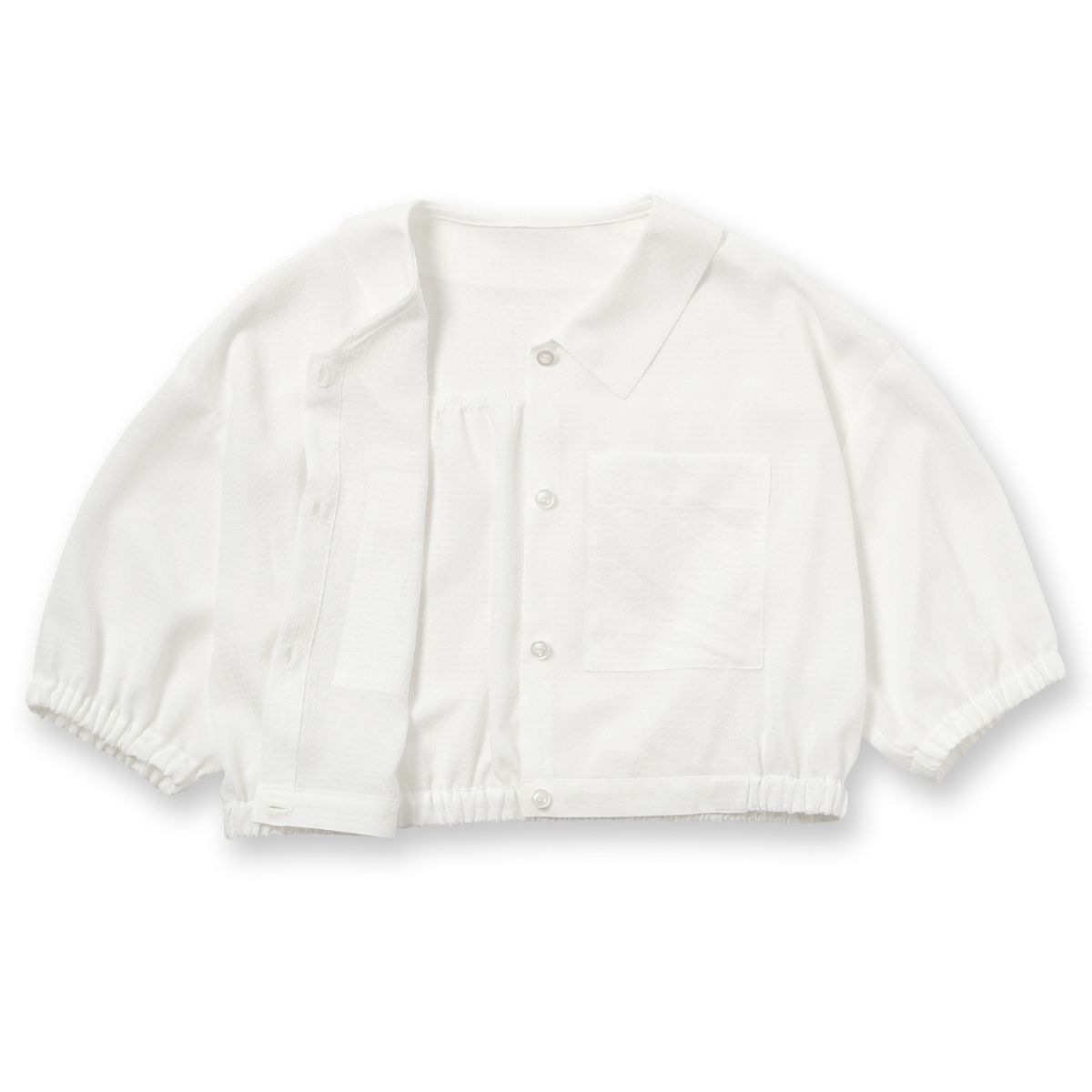 【TIMEセール40%OFF/WEB限定】シアーシャツブルゾン 140 150 160cm (2332-2538) CHOPINblue/ショパン ブルー