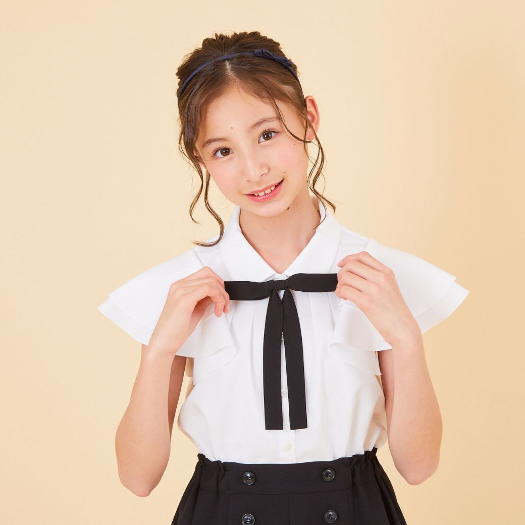 【TIMEセール50%OFF】フリルブラウス 140 150 160cm (8393-2502) CHOPIN/ショパン