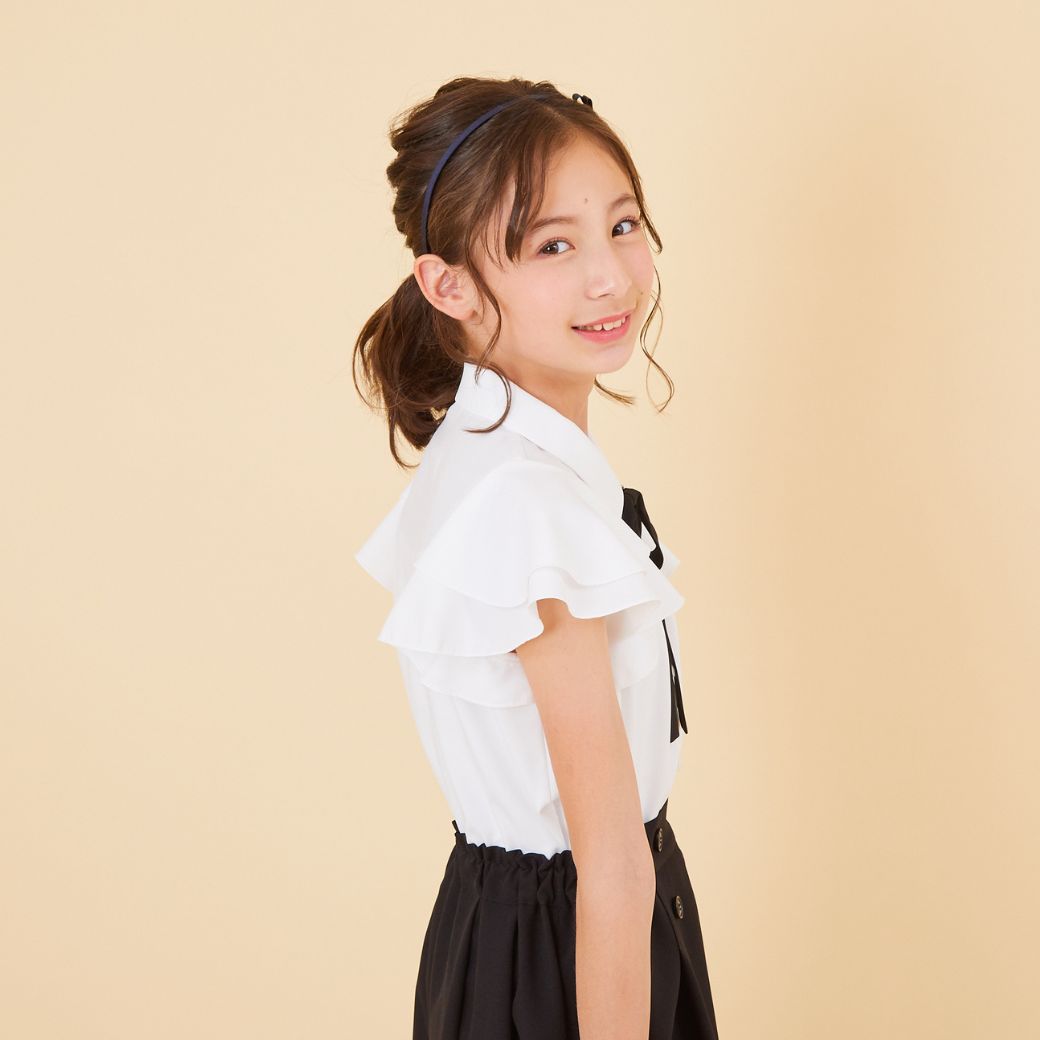 【TIMEセール50%OFF】フリルブラウス 140 150 160cm (8393-2502) CHOPIN/ショパン