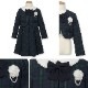 【限定セール15％OFF】 格子柄アンサンブル 130cm(8101-9301-2)