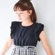 【ジュニア】モノトーンチェックドッキングワンピース 140 150 160cm (2636-7551) CHOPIN blue/ショパンブルー