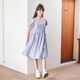 【ジュニア】パフスリーブワンピース 接触冷感COOL MAX 140 150 160cm (2636-7553) CHOPIN blue/ショパンブルー